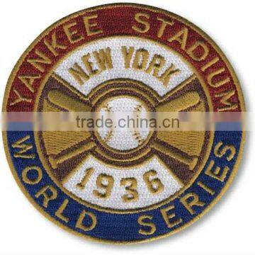 sports patch and badge with baseball pattern