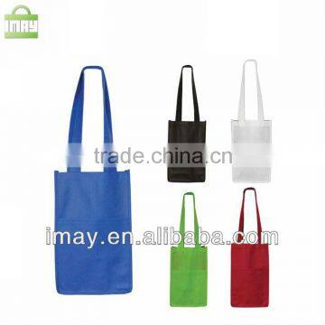 With pocket Two bottles woven wine bag