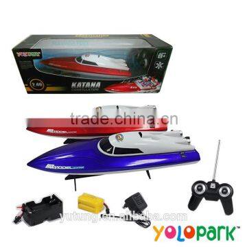 Electric Plastic Radio Controlled Racing Kid Toys Boat, plastic boat for kids