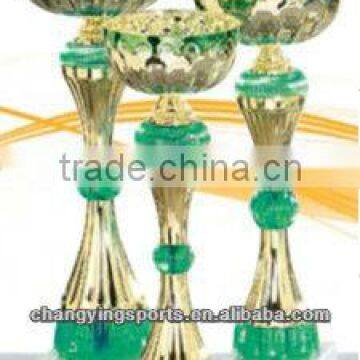 EUROPE design metal trophy cup marble base color spray paint