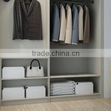Cambodia Hotel Project Open Melamine Simple Wardrobe