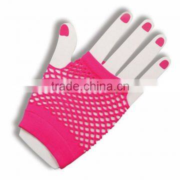 Sexy short fishnet gloves for party