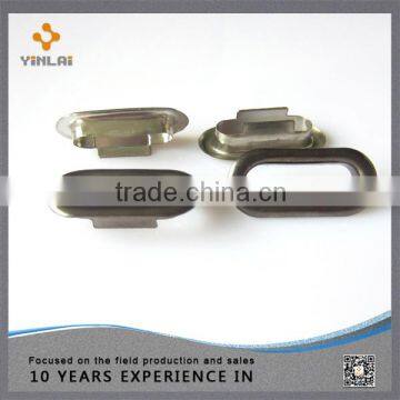 20mm metal oval groove buckle