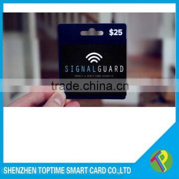 85x130mm 400g barcode backing paper card for PVC plastic card