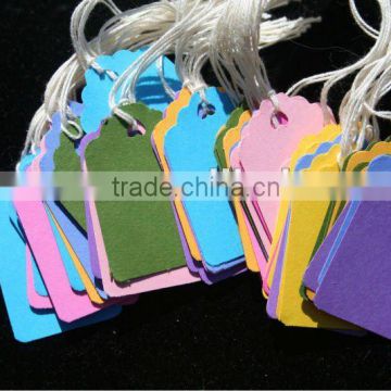 white card paper custom jewelry tags, colorful printed jewelry tags for ring, necklace, pendant, earring, bracelet