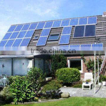 1kw-10kw residential stand-alone solar system with battery backup installed on the slope-roof