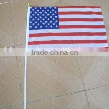 Polyester Hand Wave Flags & USA Flags