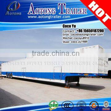 Tri axles closed 30units heavy duty towing car trailer in truck trailer for sale