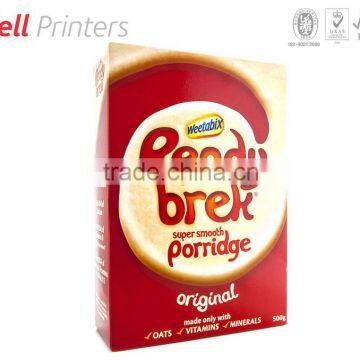 Food packaging outer box printing