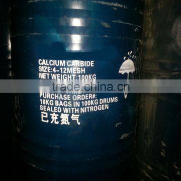 Top quality Calcium carbide 100 kg drum price