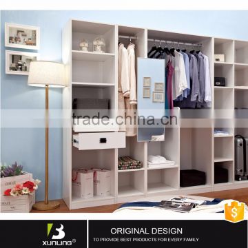 Wooden Almirah Designs Wardrobe With Mirror With Hanging Clothes Bedroom Furniture