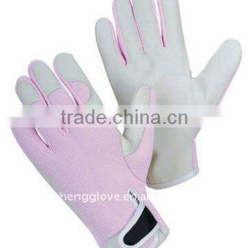 Natural goat grain leather working glove