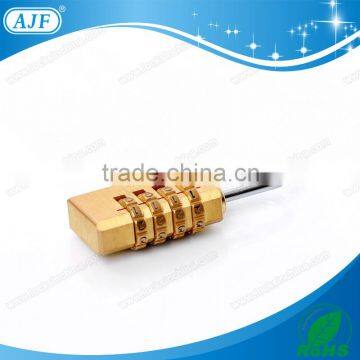 AJF 2015 Hotsale 20mm Small Metal Brass 4 Wheel Bag Number Lock photo-2