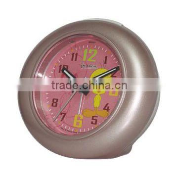 oval shape plastic table alarm clock table clock, desktop clock