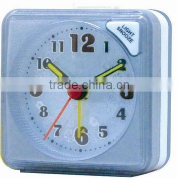 Plastic cheap table alarm clock, desk clock