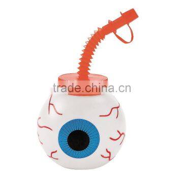 14 oz. 400ml Innovative Sipper Cups Cool Fun Plastic Eyeball Molded Cups with Lids and Straws Wholesale Manufacture in China