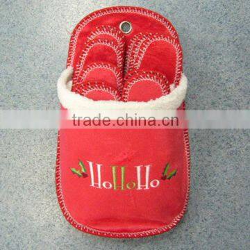 disposable guests slipper ,sets guests slipper with washable felt frabic,5 fairs in one felt fabric big slipper