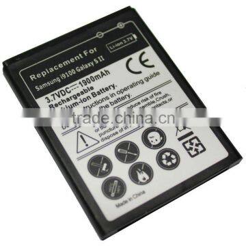 High capacity Li-ion Battery For Samsung I9100