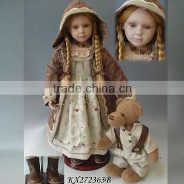 27inch vinyl dolls for sale Stand Russian Vinyl Country Girl Doll