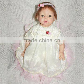 Lifelike vinyl baby doll 22inch silicone cheap baby doll