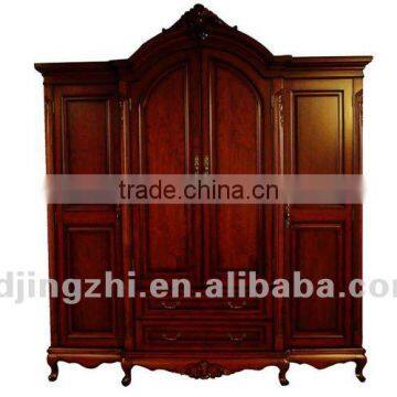 Modern cherry wood wardrobe