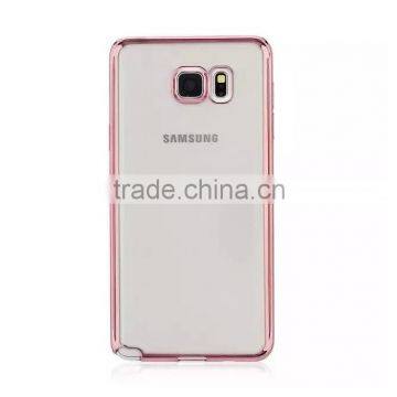 Wholesale Luxury Ultra Thin Transparent Soft Chrome Electroplating TPU Case for Samsung Galaxy Note 5 photo-6