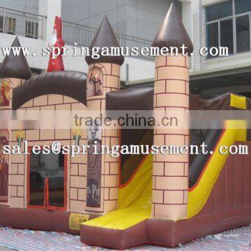 Classsical and hot sale inflatable castle jumping and slide combo