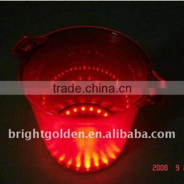5 L capacity led light up flashing ice bucket for party