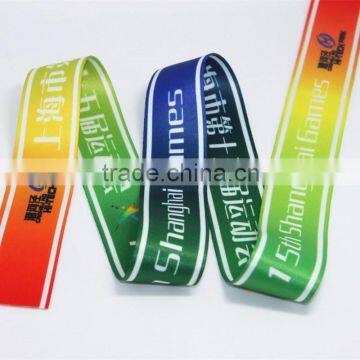 Hot transfer lanyard ribbon for medal