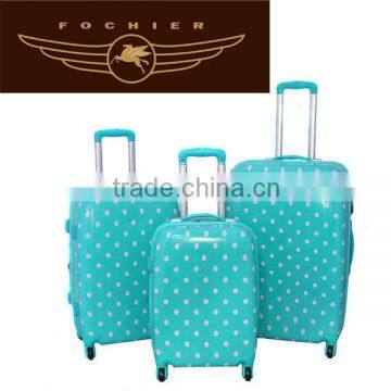 Colourful PC luggage with fashion valise for girls