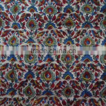 Love Birds Queen Size Indian Hand Block Printed Quilt photo-3