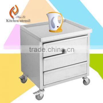 Stainless steel commercial restaurant food serve trolley cart with wheels good price ISO9001