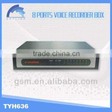 Free recording system,8 lines voice recorder