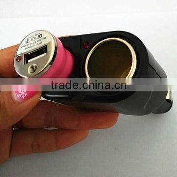 2015 newest Car Charger Cigarette Lighter Socket with two port