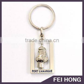 Personalized Souvenir 3D embossed spinning keychain