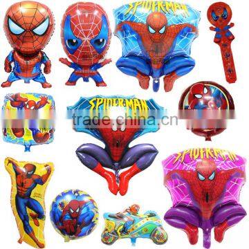 spider man foil helium balloons for cartoon kids toy