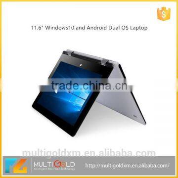 11.6 inch Laptop IPS Touch Screen I Intel Z8300 4GB RAM 64GB ROM Win 10 With 360 Degree 1920X1080 Pixels Quad Core Tablet PC