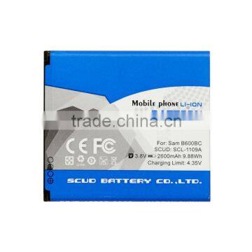 high quality mobile phone battery for Samsung Galaxy S4 i9500 2600mah