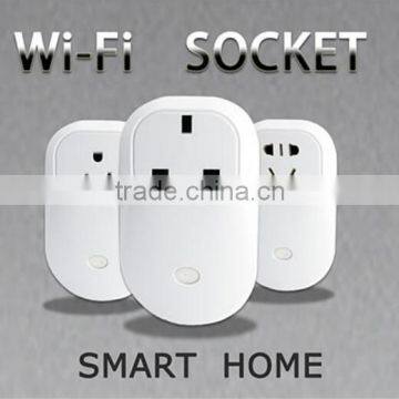 2015 wifi socket Android phone / Iphone remote control LANBON smart socket for home automation No host server needed