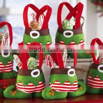 santa candy bag ELF sock bags of christmas gift bag