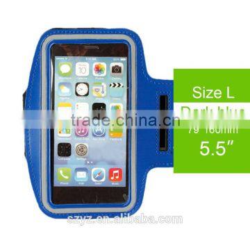 New Arrival Sweat Proof Running & Exercise Adjustable Armband With Key Holder & Reflective Band for IPhone 6, 6S, Samsung Galaxy