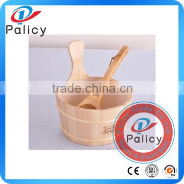 Hot sale and OEM wholesale sauna accessories wooden sauna bucket