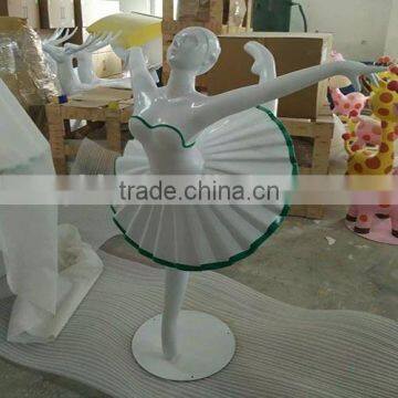 Shopping Mall Dancing girl figure made from Fibreglass, Window Display ballerina dancer