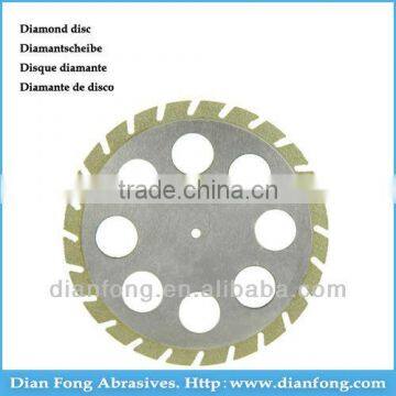 Cb45D30 45mm Flexible Miniature Perforated Dental Edge Coated Diamond Disc Metal Cutting Discs