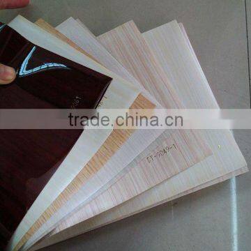 vacuum press wood grain PVC sheet