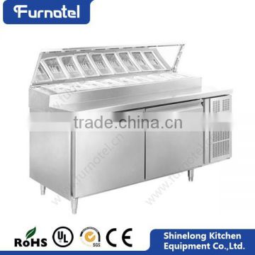 New Style Commercial Refrigeration Equipment SS304 Salad Bar Refrigerator