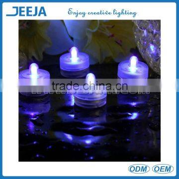 RGB Color Submersible Plastic Tea Light For Bottle Decoration Battery Power Candle Light