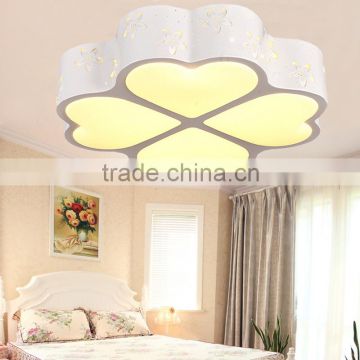 JEVEYA Iron LED Ceiling Lights Clover Design Acrylic Ceiling Lamp for Bedroom