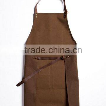 Custom High Quality Leather Work Apron Canvas for Men Quality Choice
