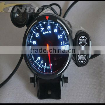 80MM DF Advanced BF Tachometer Auto Gauge 11000 RPM Tachometer Gauge With Blue Red White Light